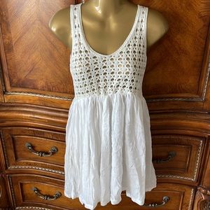 White Gazi knit top dress